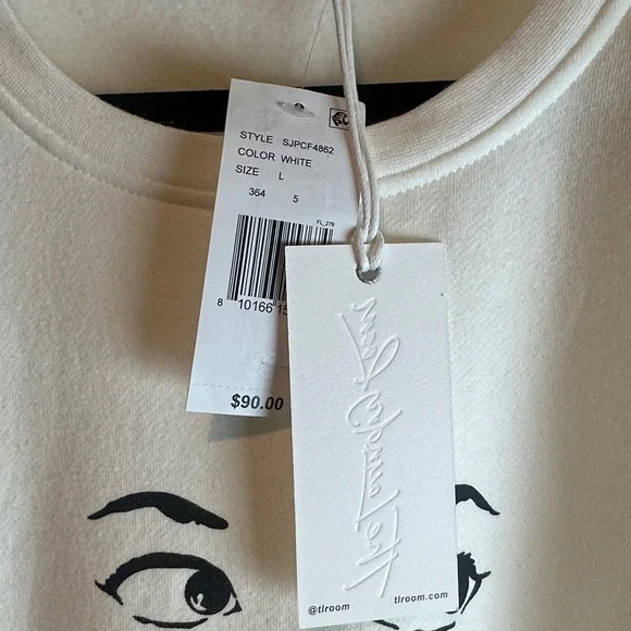 The Laundry Room Art Apres Coca-Cola Lips Graphic Relaxed Crewneck Sweatshirt - Picture 9 of 12